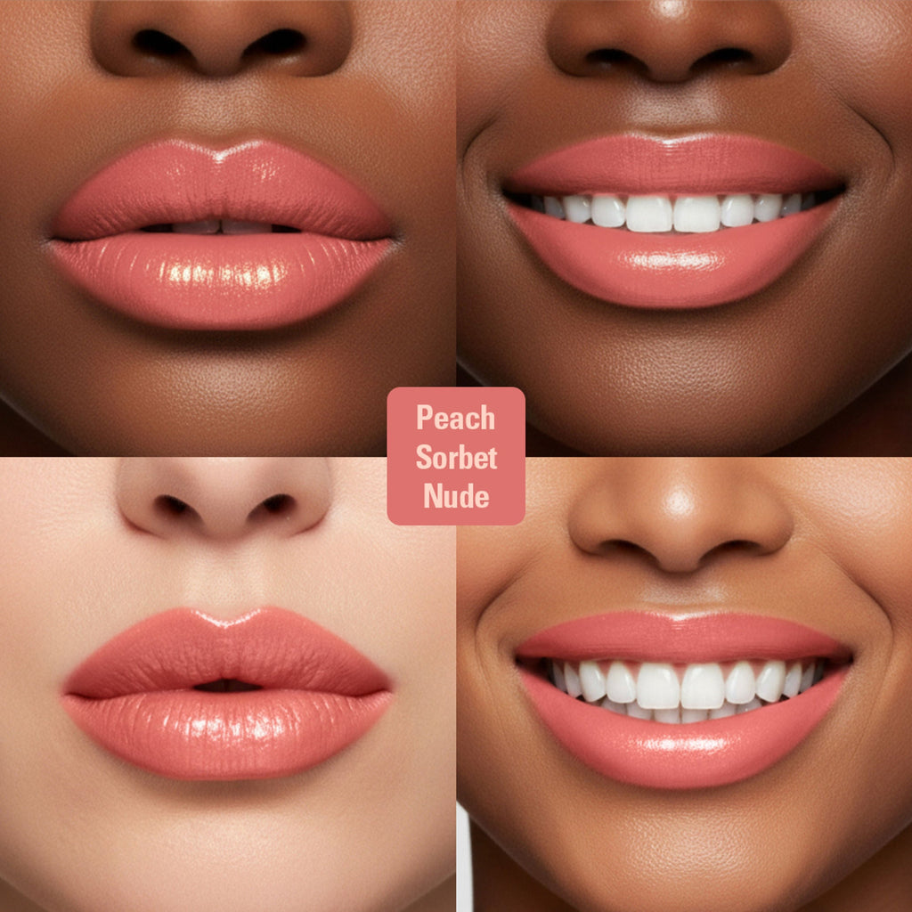 Makeup Revolution Pout Lip Gloss Stick - Peach Sorbet Nude - Distacart