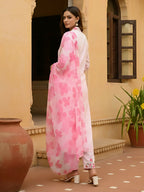 The52 Women's Beautiful Chanderi Fabric Printed Work Straight Kurta Pant and Dupatta Set - Distacart
