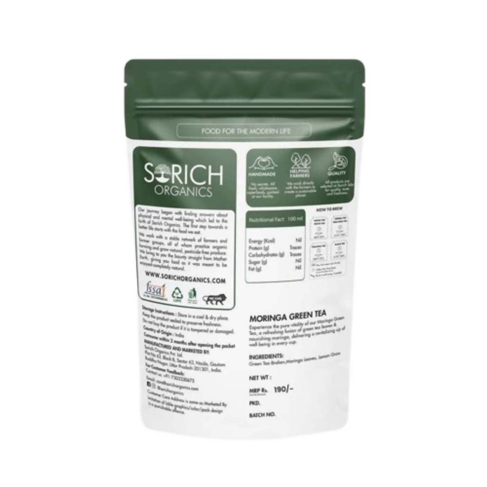 Sorich Organics Moringa Green Tea - Distacart