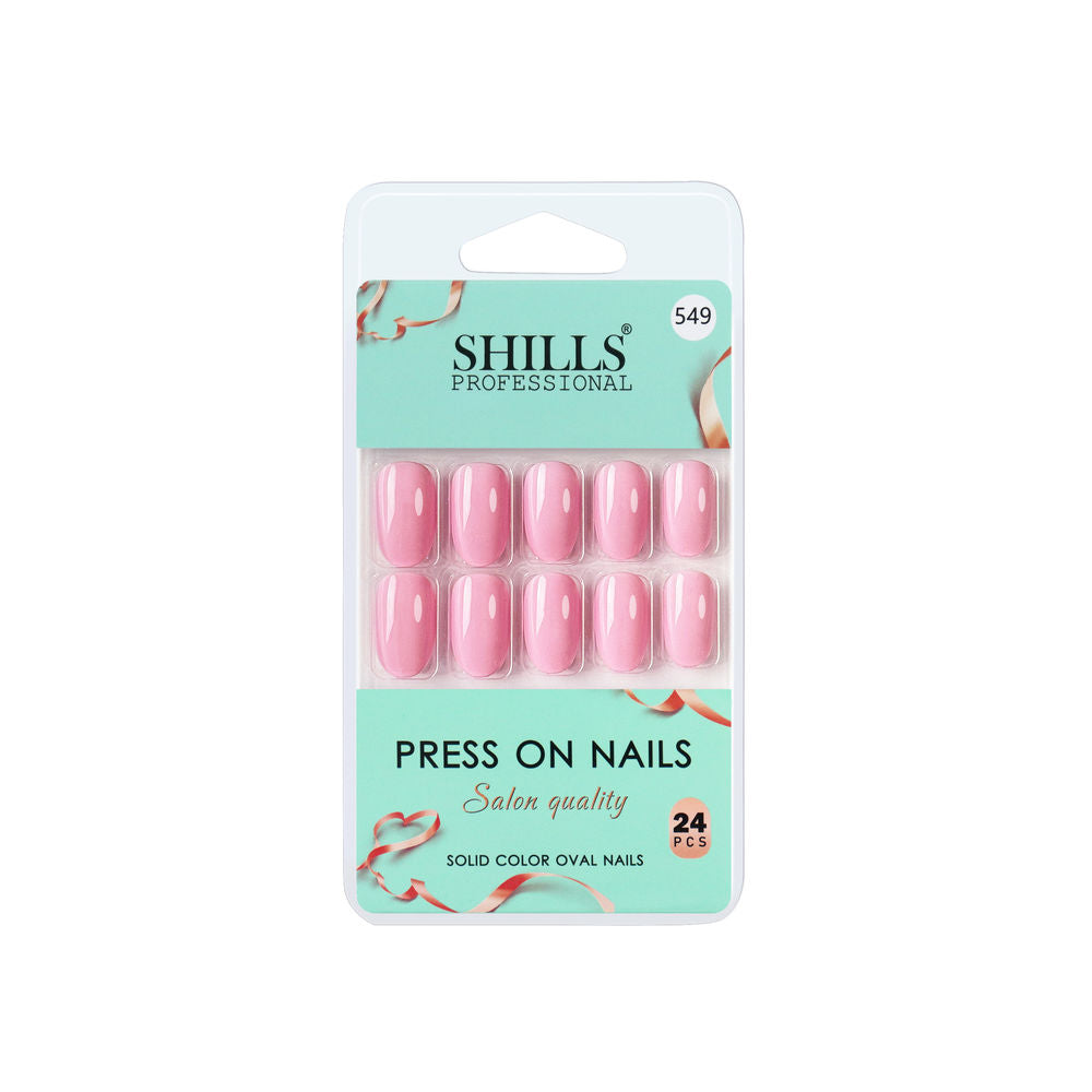 shills professional reusable press on nails oval spn549