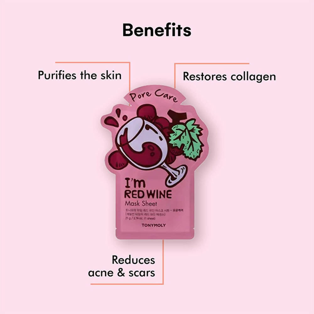 Tonymoly I'M Red Wine Mask Sheet - Distacart