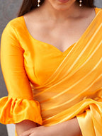Tikhi Imli Striped Georgette Ready to Wear Saree - Distacart