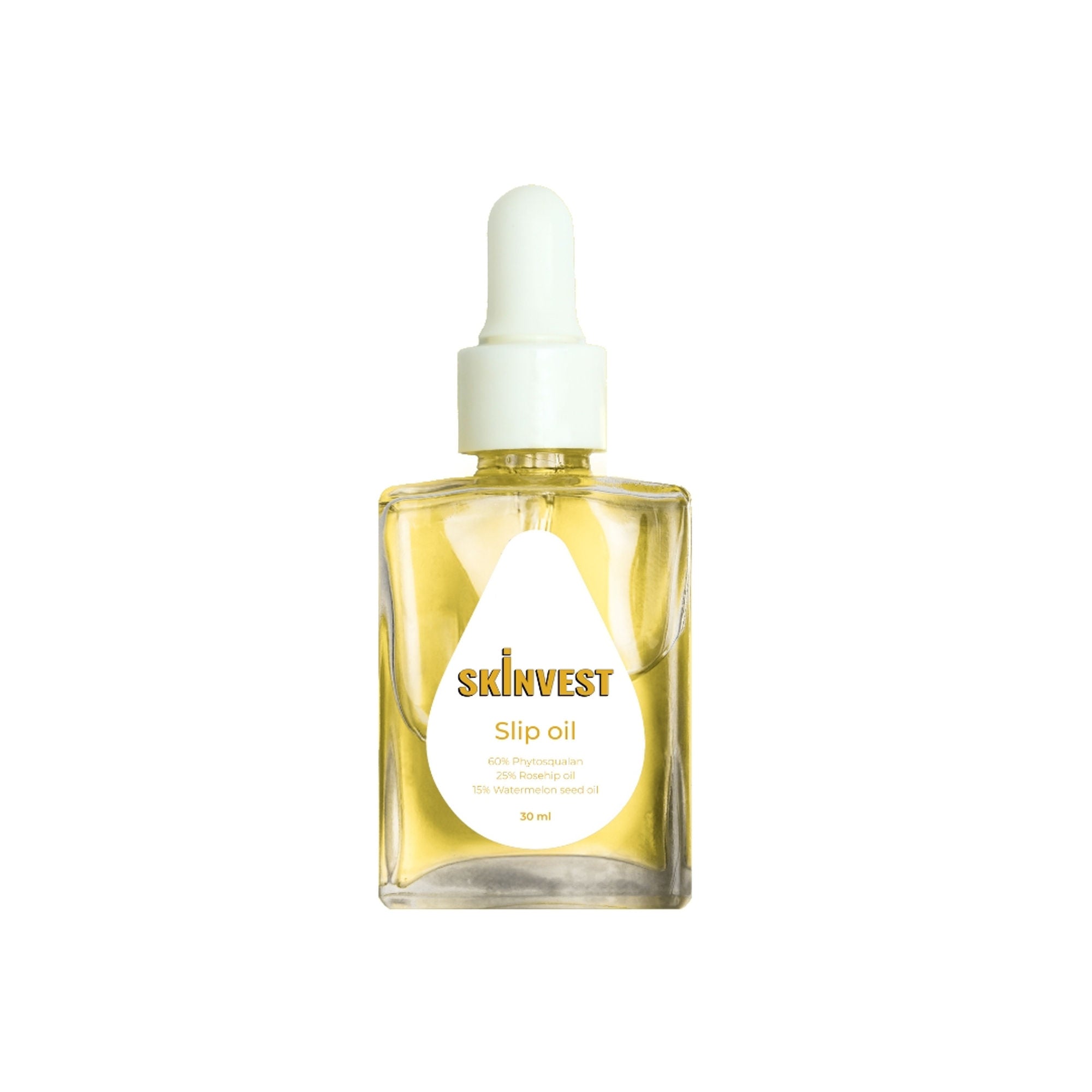 Skinvest Slip Oil Facial Oil with 60% Phytosqualan, Rosehip & Watermelon Seed Oil
