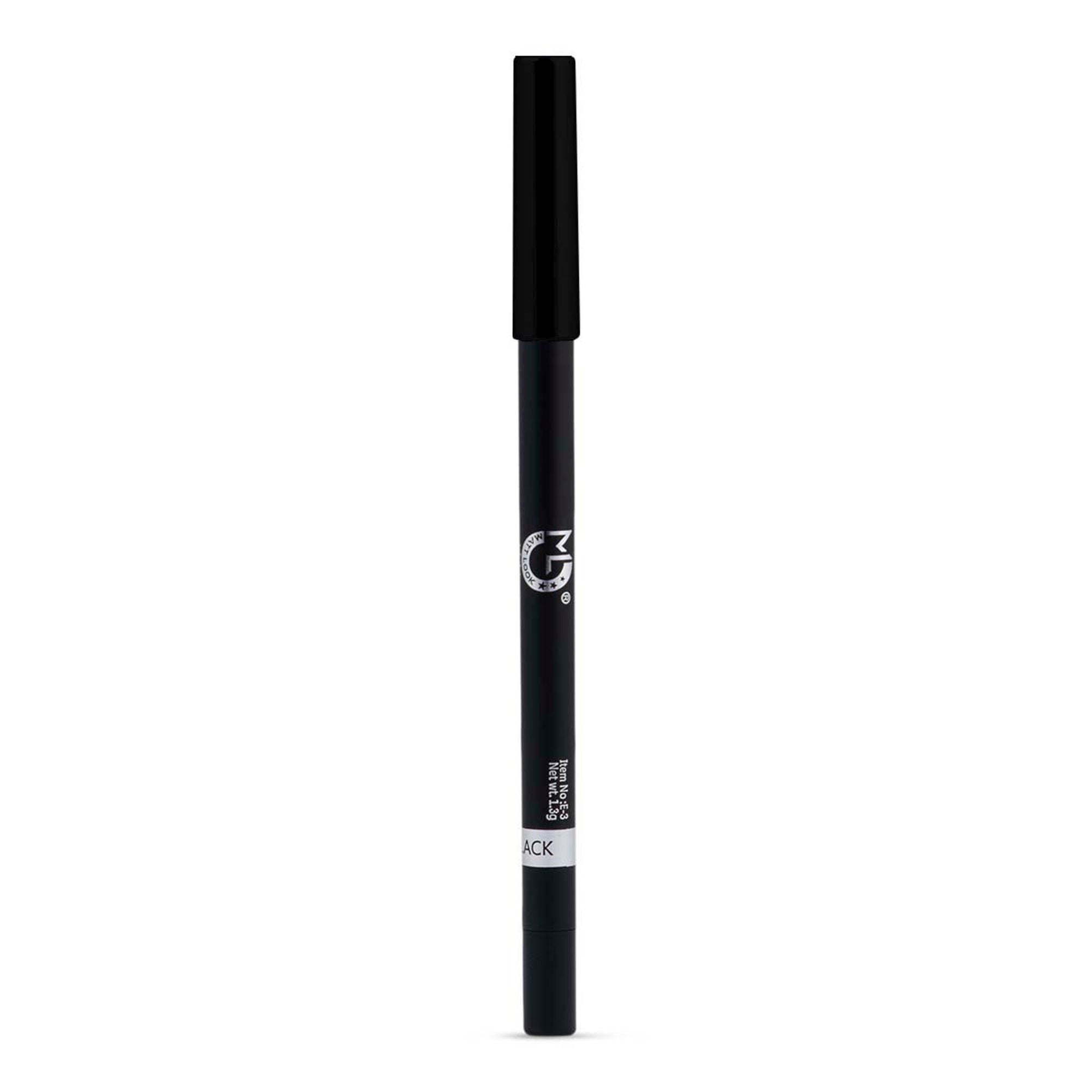 Matt Look Single Stroke Super Glide 24 Hours Water Proof Smudge Proof Eyeliner Kohl Kajal - Jet Black - Distacart