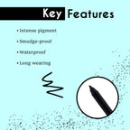 Matt Look Single Stroke Super Glide 24 Hours Water Proof Smudge Proof Eyeliner Kohl Kajal - Jet Black - Distacart