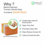 Merlion Naturals Turmeric and Sandal Glycerine Soap
