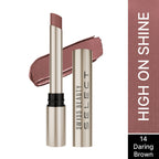 Swiss Beauty Select High On Shine Lipstick - Daring Brown