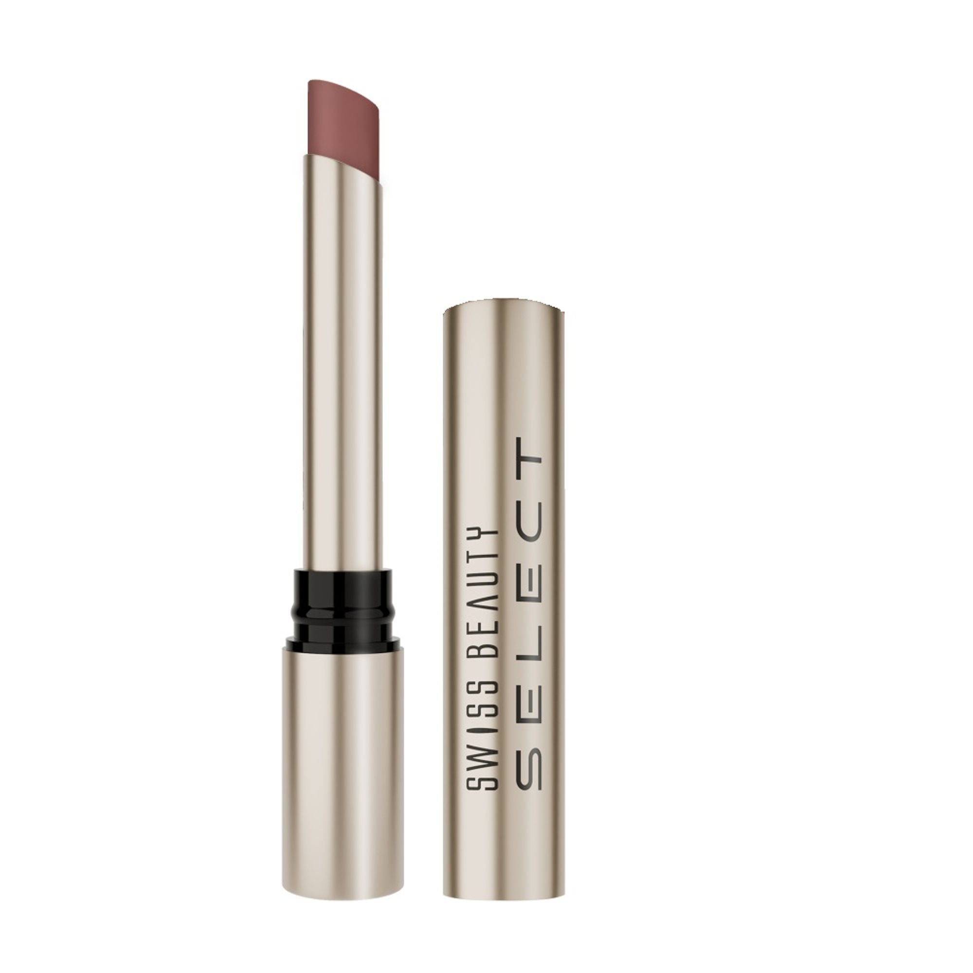 Swiss Beauty Select High On Shine Lipstick - Daring Brown - Distacart