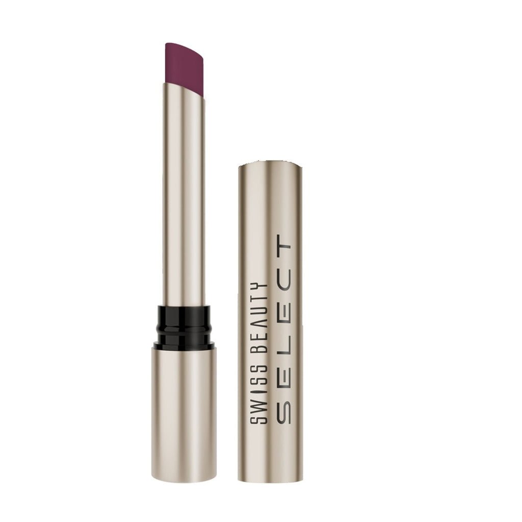 Swiss Beauty Select High On Shine Lipstick - Plush Plum - Distacart