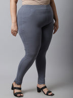 TAG 7 Women Plus Size Cotton Ankle Length Leggings