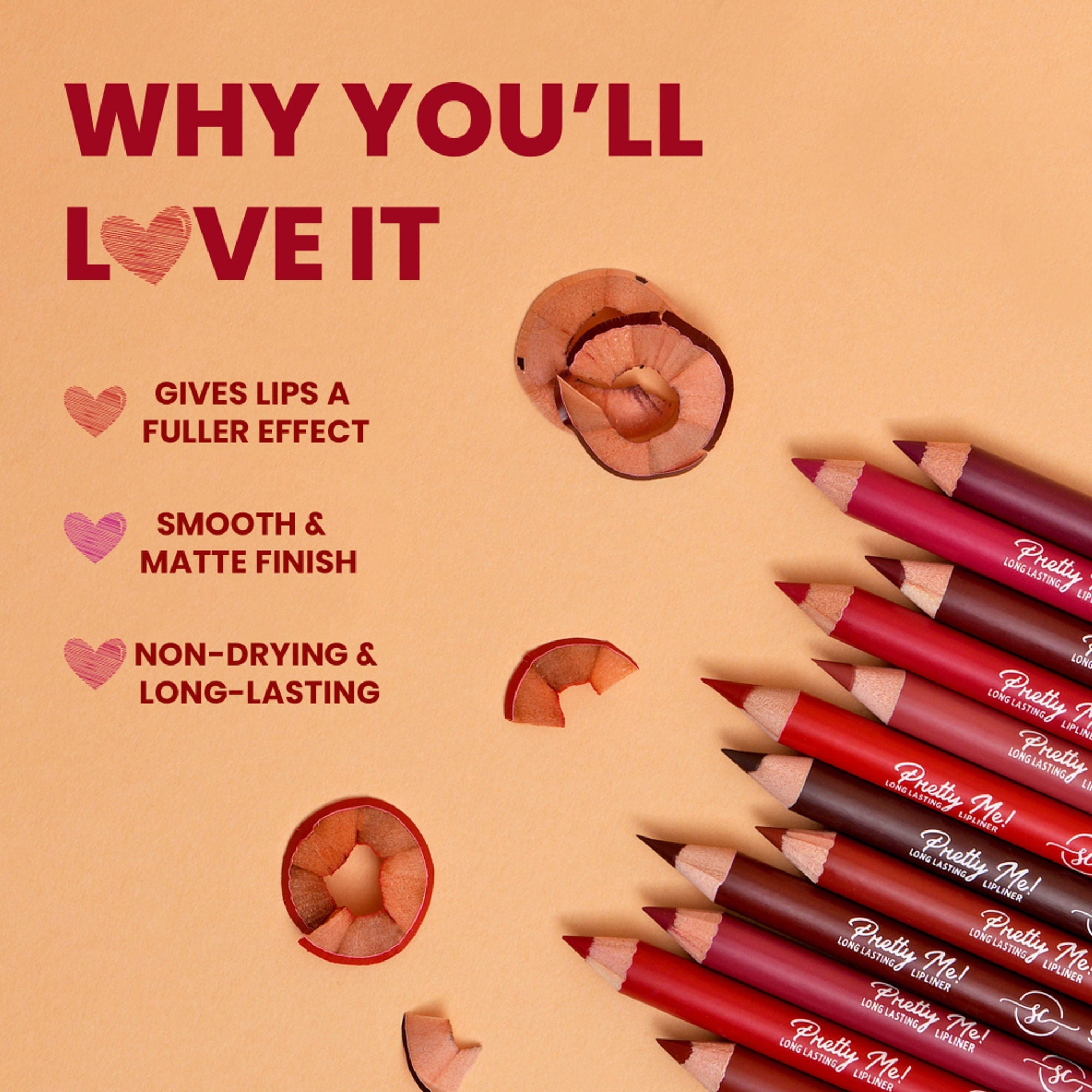 Shryoan Pretty Me Bold Lipliner (Set of 12)