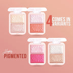 Shryoan Soft Touch Baked Shimmery Finish Highlighter & Blush Palette - 4