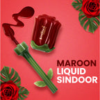 Shryoan Rose Liquid Smudge Proof & Waterproof Sindoor - Maroon - Distacart