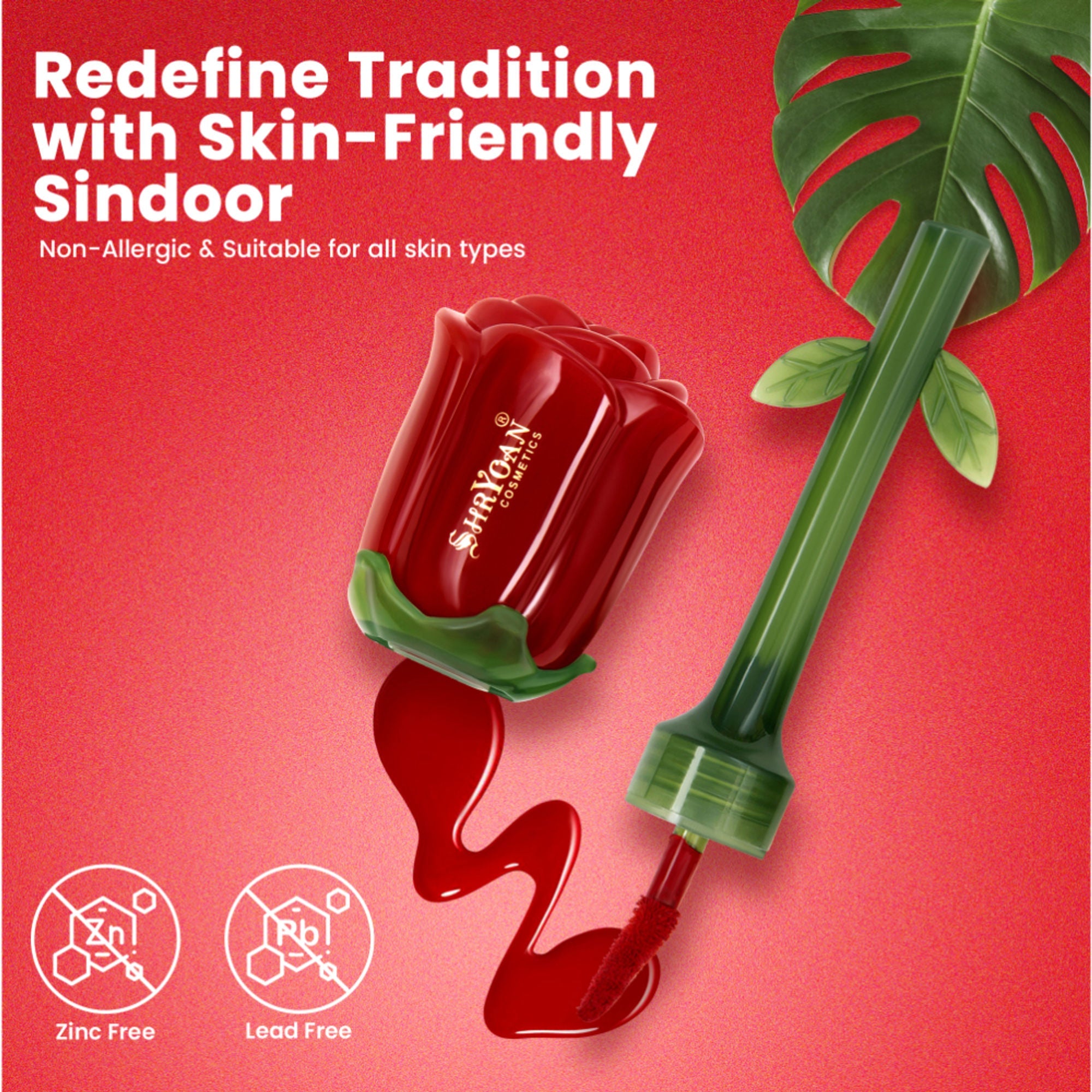 Shryoan Rose Liquid Smudge Proof & Waterproof Sindoor - Maroon - Distacart