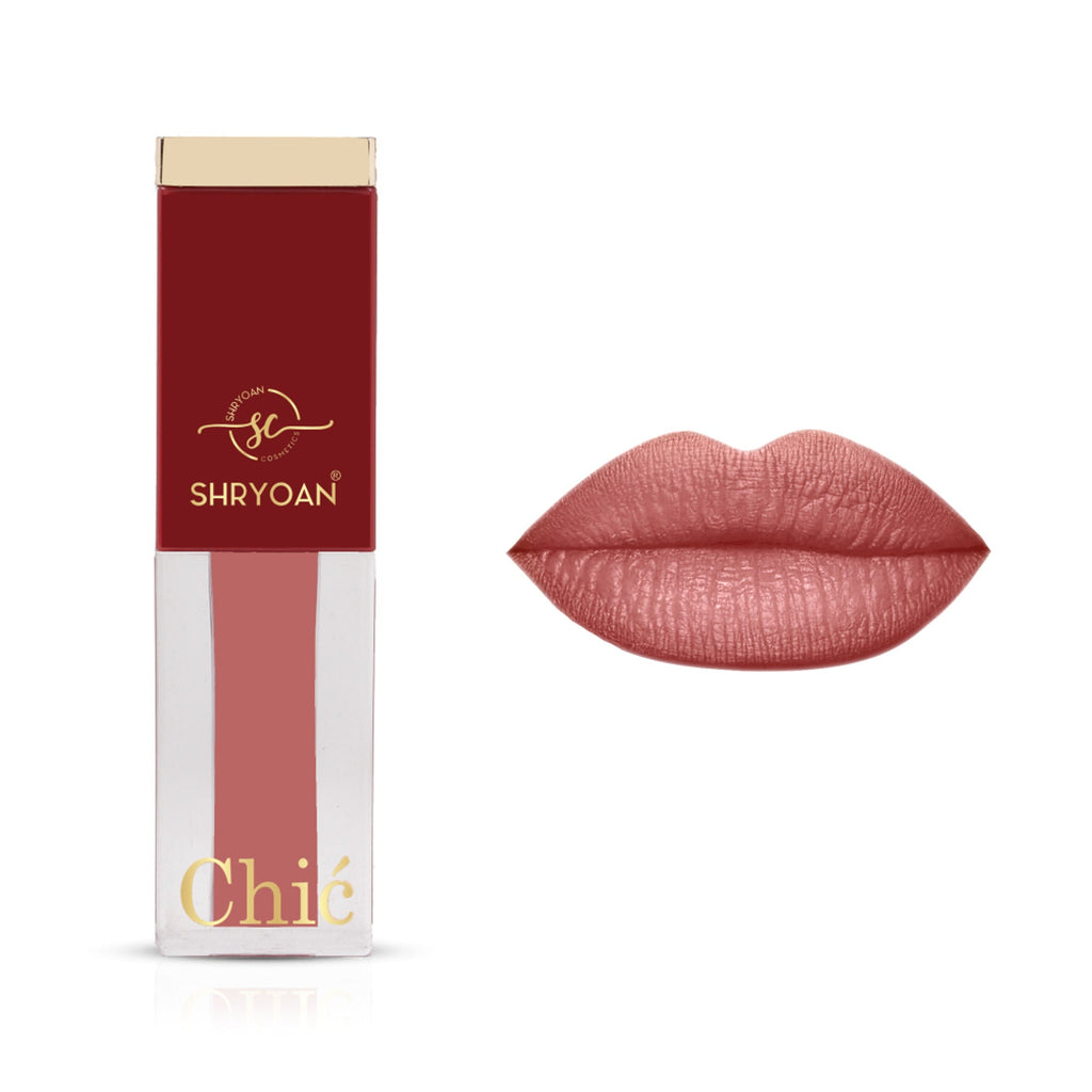 Shryoan Chic Velvet Matte Liquid Lipstick - Brown Sugar Rose-10 - Distacart
