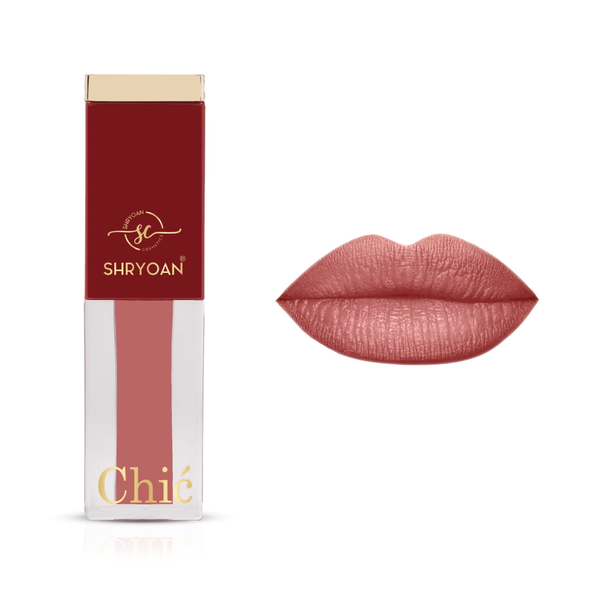 Shryoan Chic Velvet Matte Liquid Lipstick - Brown Sugar Rose-10 - Distacart