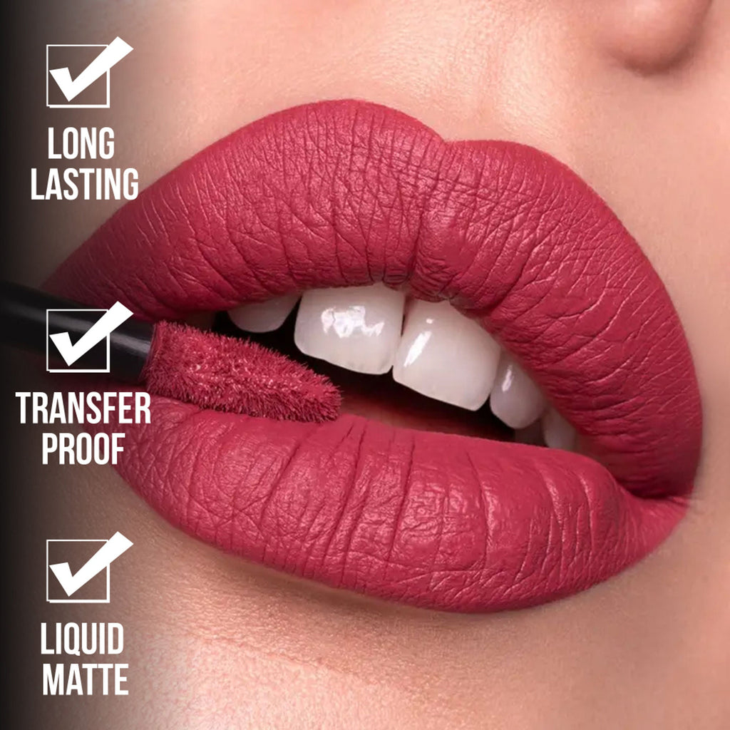 Shryoan Chic Velvet Matte Liquid Lipstick - Brown Sugar Rose-10 - Distacart