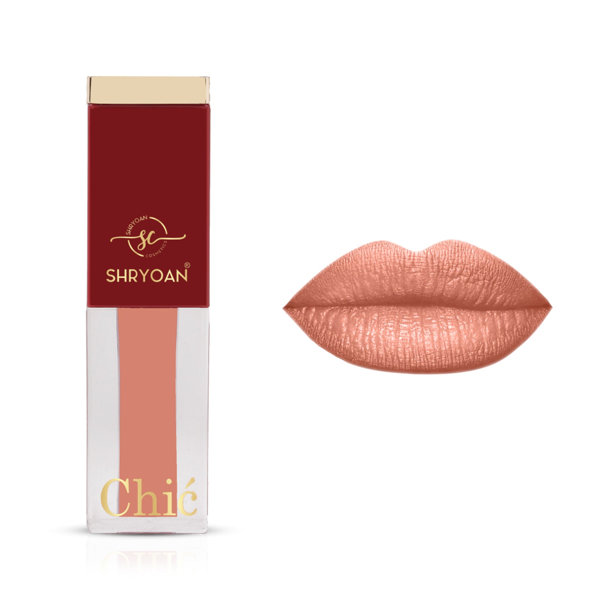 Shryoan Chic Velvet Matte Liquid Lipstick - Coral Carnation-14