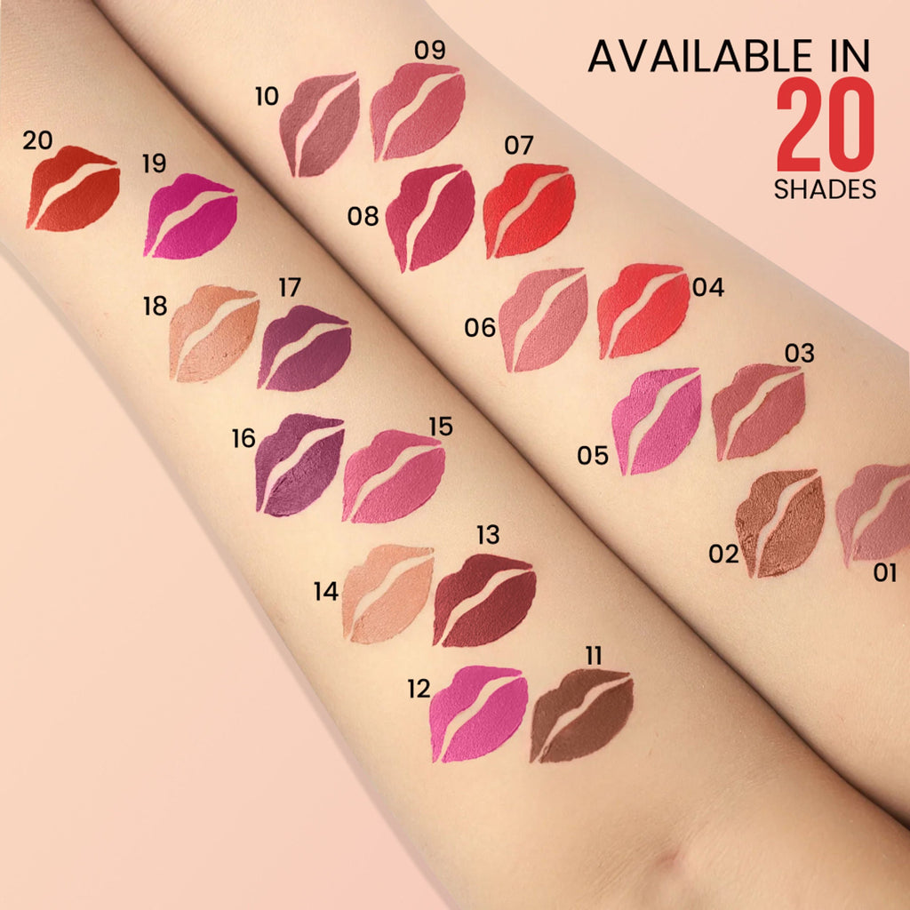 Shryoan Chic Velvet Matte Liquid Lipstick - Lavender Lotus-16 - Distacart