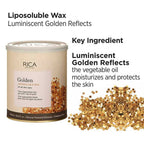 Rica Golden Liposoluble Hair Removal Wax For All Skin Types, With Natural Ingredients