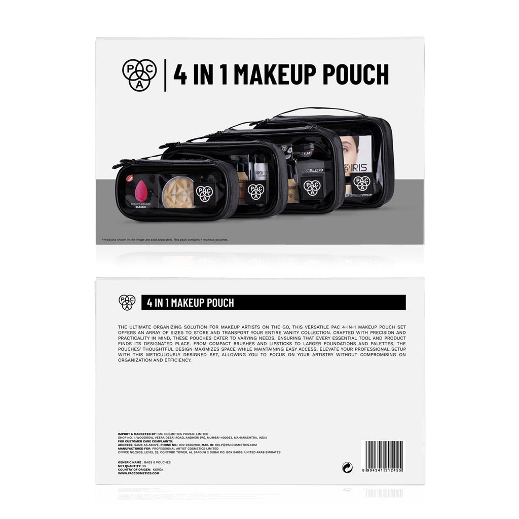 PAC Studio 4 in 1 Makeup Pouch