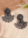 Shoshaa Silver-Toned Classic Chandbalis Earrings - Distacart