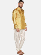 Sethukrishna Gold-Toned Mens Kurta with Pyjamas - Distacart