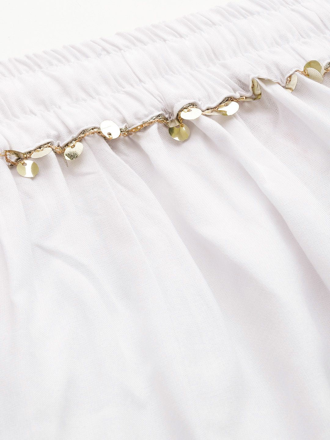 TAG 7 Women White Solid Flared Palazzos