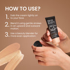 Swiss Beauty All-In-One CC Cream Cover Correct & Conceal - 01 Light Ivory - Distacart