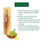 The Pure Story Oil Infused Neem Wood Dual Comb - Distacart