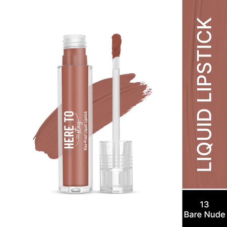 Swiss Beauty Select Here To Stay Kiss Proof Liquid Matte Lipstick With Vitamin E - 13 Bare Nude