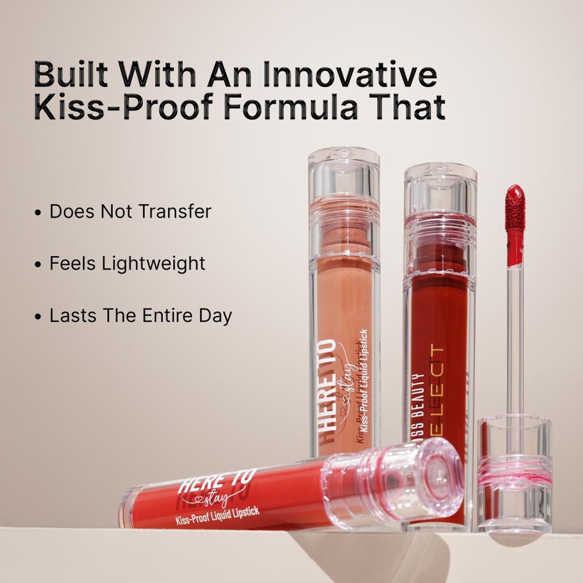 Swiss Beauty Select Here To Stay Kiss Proof Liquid Matte Lipstick With Vitamin E - 17 Ruby Flame - Distacart
