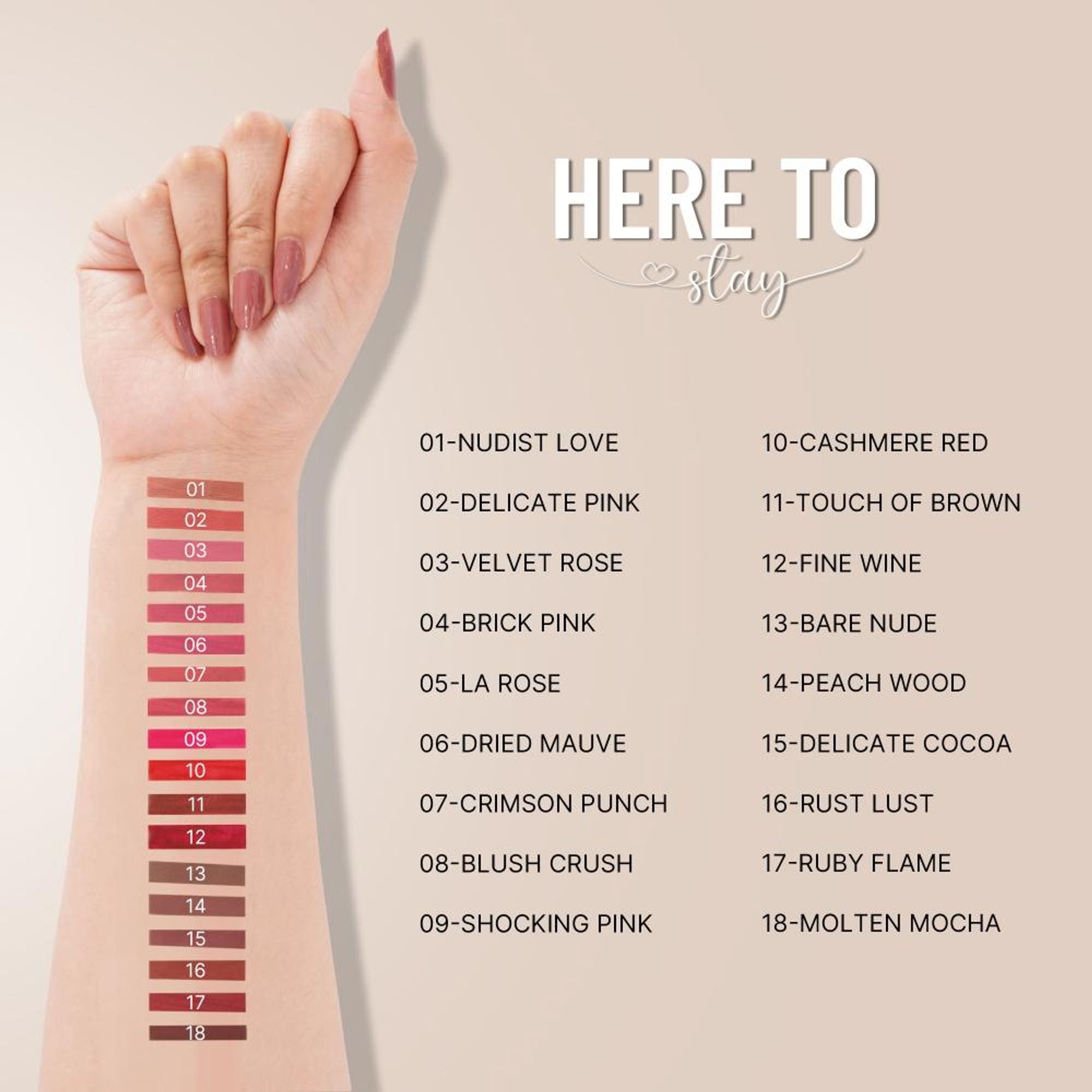 Swiss Beauty Select Here To Stay Kiss Proof Liquid Matte Lipstick With Vitamin E - 17 Ruby Flame - Distacart