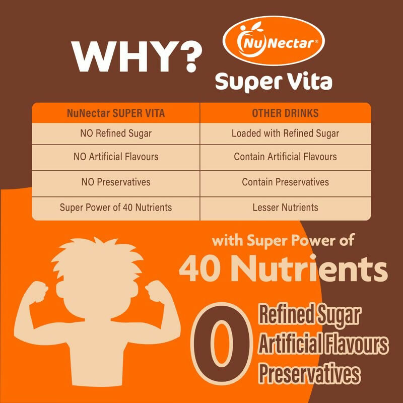 NuNectar Super Vita Health Drink for Kids - Swiss Chocolate Flavor - Distacart