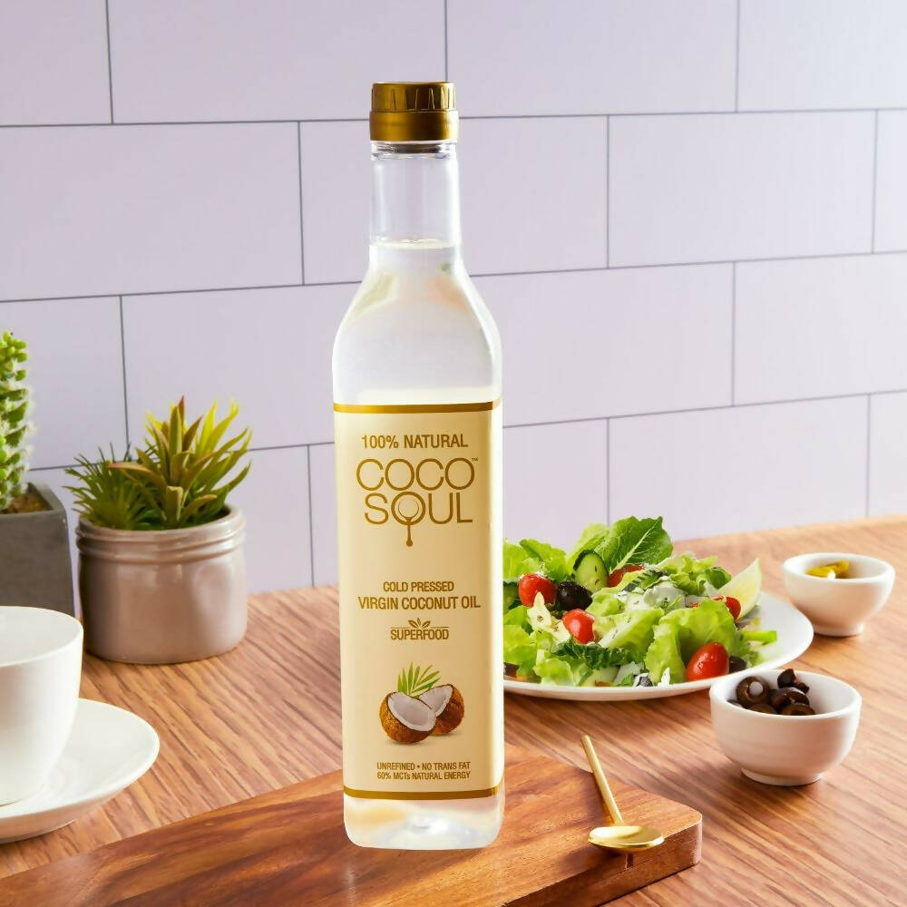 Coco Soul Cold Pressed Natural Virgin Coconut Oil - Distacart