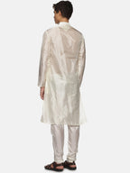 Sethukrishna Men Cream-Coloured Kurta with Pyjamas - Distacart
