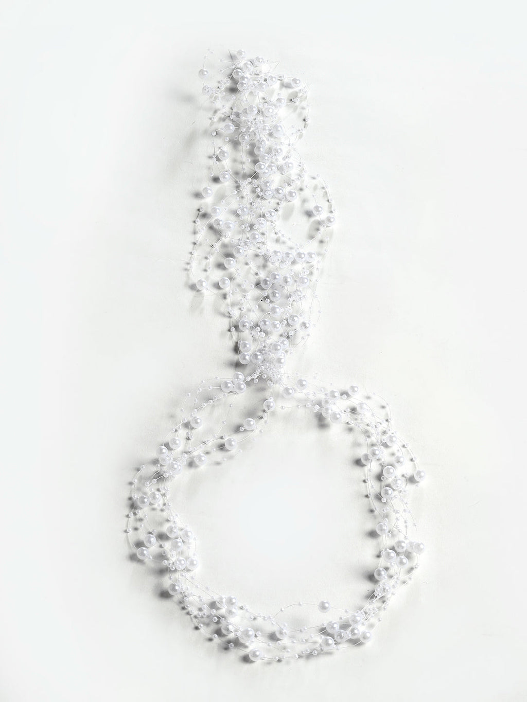 Panash Women White Pearls Embellished Tiara - Distacart