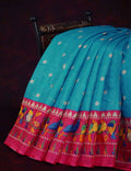 Rama Green Geometrical Design Semi Soft Silk Kota Saree By Gayathri Reddy Designer Studio