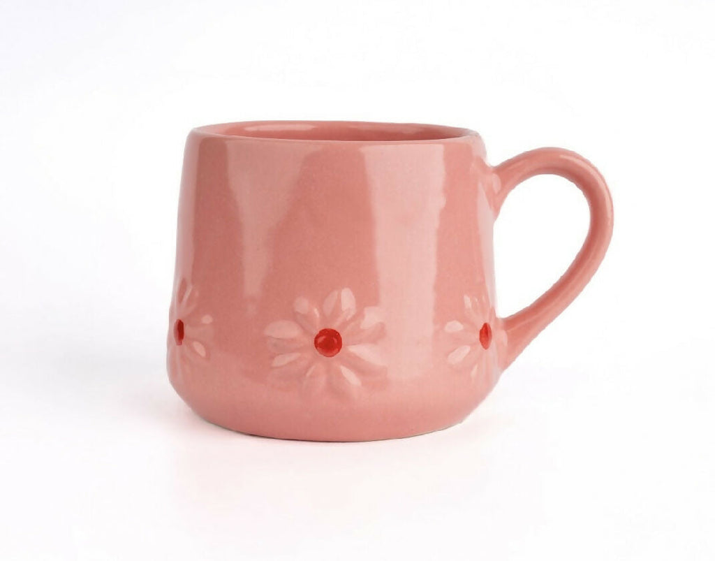 Simply Soho Daisy Day Mugs- Set Of 2