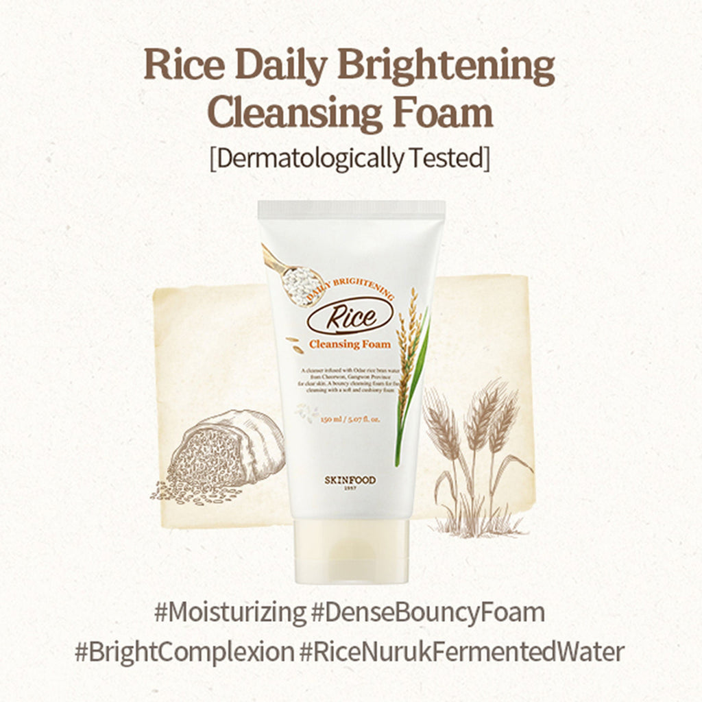 Skinfood Rice Daily Brightening Cleansing Foam