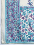 Indo Era Floral Printed Regular Pure Cotton Kurta with Trousers & Dupatta - Distacart