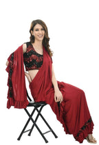 Mominos Fashion All Season Wear Olive Red And Black Ruffled 