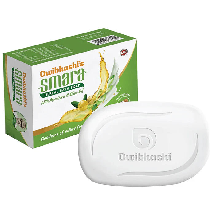Dwibhashi Smara Herbal Bath Soap With Aloe Vera & Olive Oil