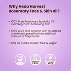 Veda Harvest Rosemary Essential Oil Hair Strengthen & Scalp Nourishment