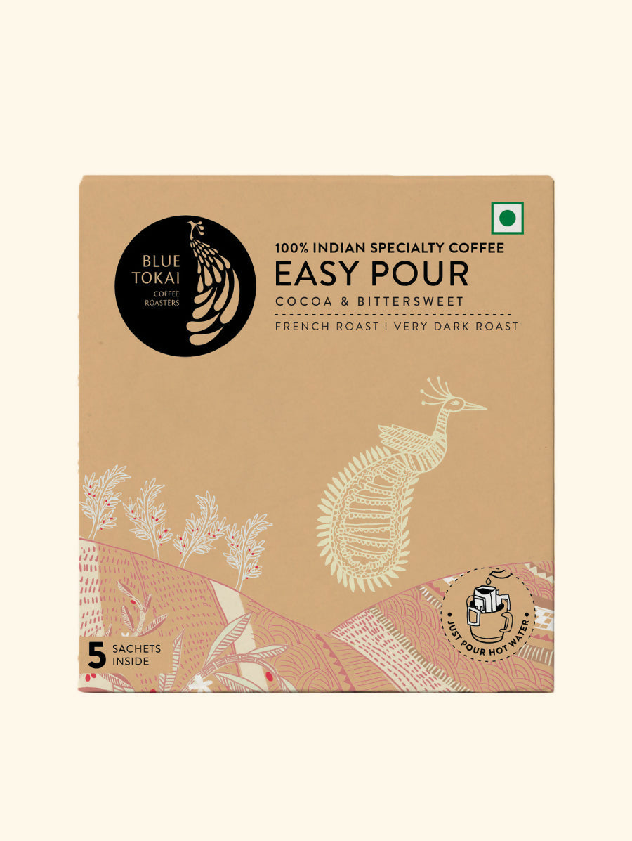 Blue Tokai French Roast Very Dark Roast Easy Pour Sachets - Distacart