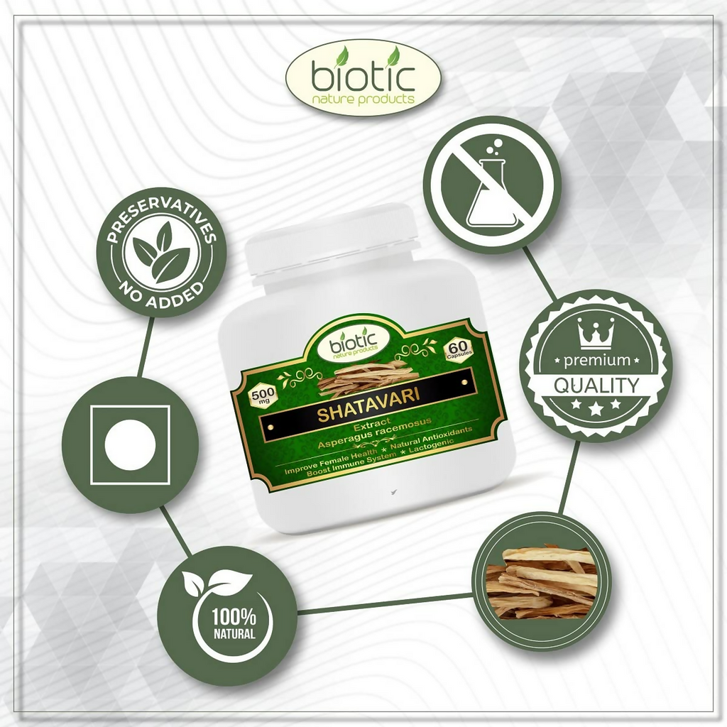 Biotic Shatavari Capsules For Women & Men