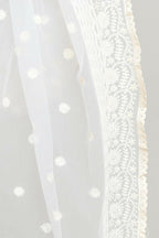 Joban Fashion White Cotton Embroidery Work Pakistani Karanchi Dupatta