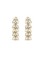 Long Kundan Earrings (silver) - Ruby Raang - Distacart