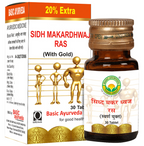 Basic Ayurveda Sidh Makardhwaj Ras with Gold