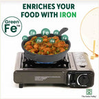 The Indus Valley CASTrong Cast Iron Cookware Set: Tawa+ Kadai+ Frypan, Kitchen Set for Home, Pre-seasoned, 100% Pure, Induction, Tadka Pan